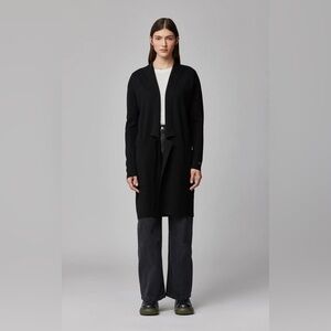 Soia & Kyo Black Benela Coatigan Midi Size XS